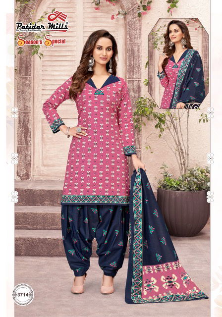 Patidar Seasons Special 37 Fancy Regular Wear Printed Cotton Dress Material Collection